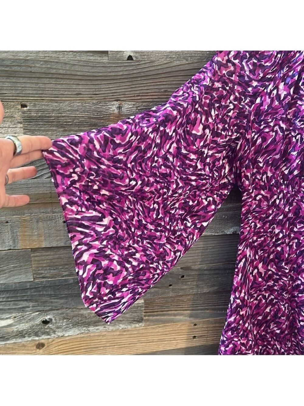 Ramy Brook Kamila Mini Dress Purple Print Size 4 NWT - Picture 3 of 13